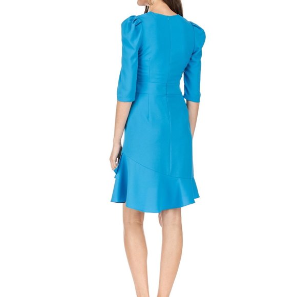 NWT Jade puff sleeve, ruffle hem dress - Picture 11 of 11